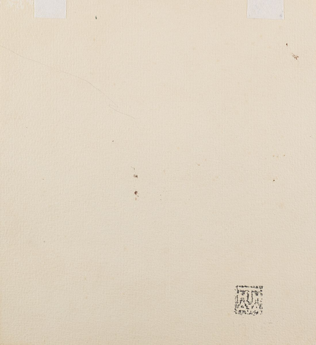 Thayaht - Autore sconosciuto, Paesaggio del 1916, inchiostro blu e acquerello su carta