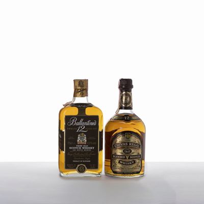 Selezione di Whisky: Bell's 12 YO, Cardhu 12 YO, Ballantine's 12 YO, Chivas Regal 12 YO