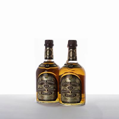 Selezione di Whisky: Chivas Regal 12 YO, Chequers Over 12 YO, Ballantine's Finest