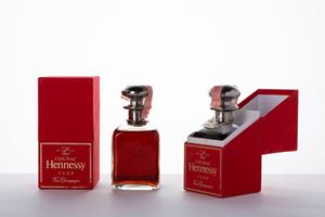 Hennessy Library Decanter Silver Top