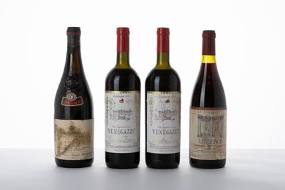 Selezione di Rossi Italiani: Bersano Barolo 1967, Conte Loredan Gasparini Venegazzù Della Casa 19...