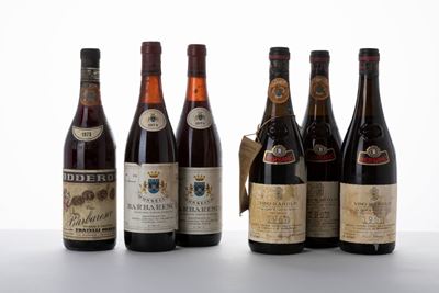Selezione di Barolo e Barbaresco, includente bottiglie storiche del 1964, 1973 e 1974