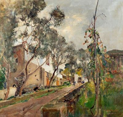 Ulivi, olio su tela, 1928