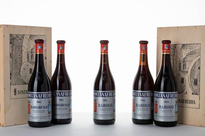 Selezione di vini Barolo e Barbaresco 1987-1988