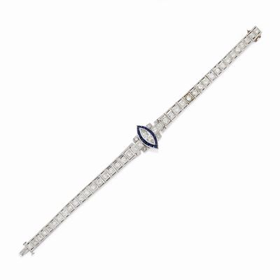 Bracciale con Diamanti e Zaffiri