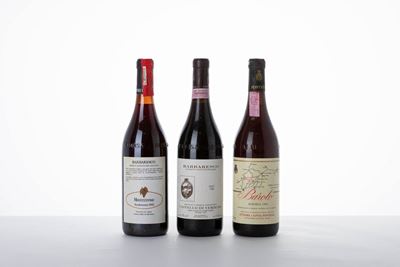 Selezione di vini: Barbaresco Vigneti di Montestefano Riserva 1982, Castello di Verduno Barbaresc...