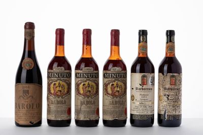 Selezione di Barolo e Barbaresco, assortimento di vini storici