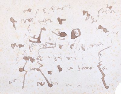 Le Poète et la Muse (profilo), inchiostro su carta assorbente, 1959