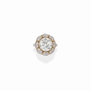 A 18K two-color gold and diamond ring, 1971, Mario Buccellati, with certificate