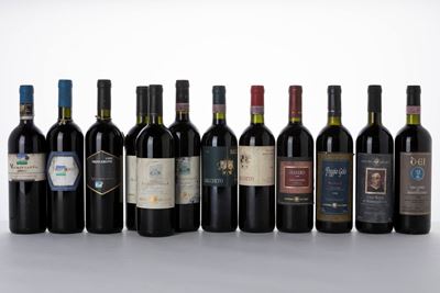 Selezione Nobile di Montepulciano e Toscana, assortimento di vini pregiati