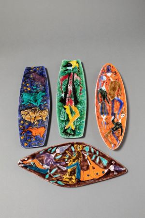 Schiavon Elio  - Quattro ceramiche