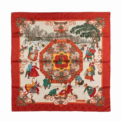 Joachim Metz, Foulard Joies d'Hiver, seta, 1992