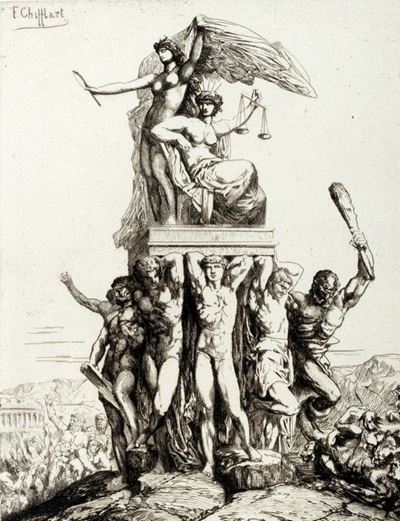Coppia di incisioni in acquaforte