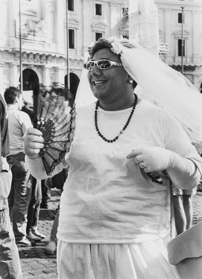 Roma, World Gay Pride - Stampa vintage alla gelatina ai sali d'argento su carta politenata