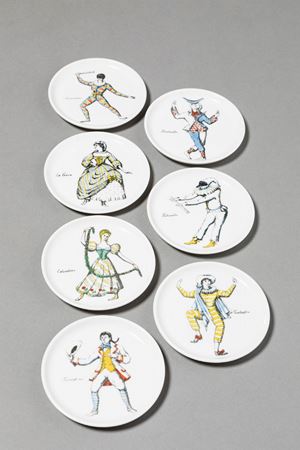 Fornasetti Piero - Sette piattini