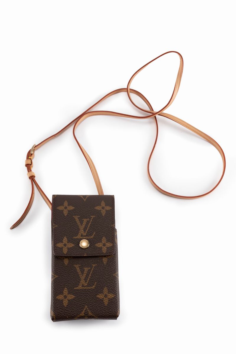 Louis Vuitton - Monogram canvas phone holder, Luxury Fashion