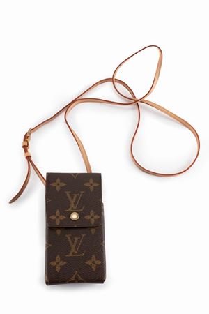 Monogram canvas phone holder