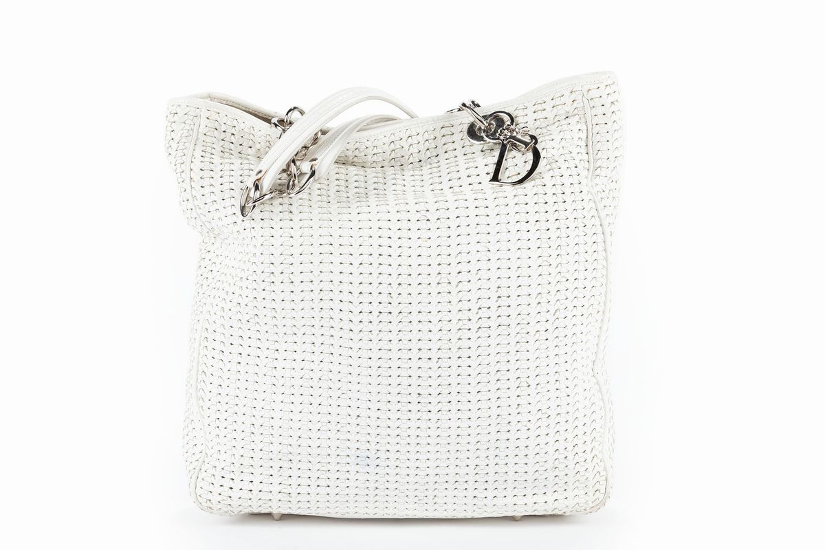 Dior woven online tote