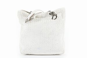 Woven leather Dior Soft large Tote Bag