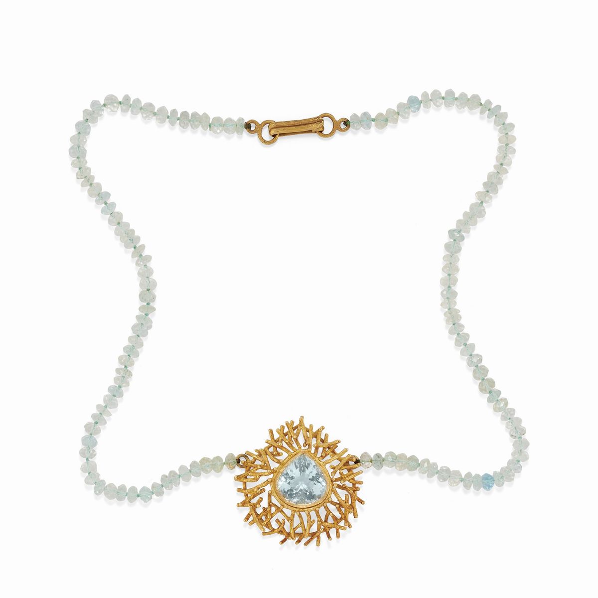 Demi Parure con Acquamarine