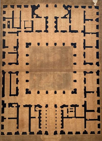 Lotto di sette studi architettonici tra cui Palazzo Farnese