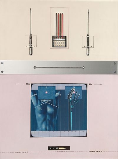 Fase 3, 1975 - Tecnica mista su tela