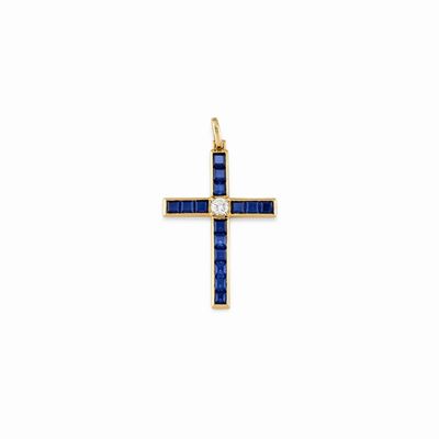 Pendente con Zaffiri e Diamante