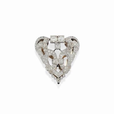 Spilla-clip con Diamanti, 1920 Circa