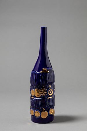 Gio Ponti (attr.) - Una bottiglia Decorata