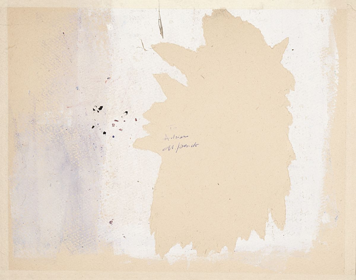 A.r. Penck - Senza titolo, 1994, tecnica mista su cartone