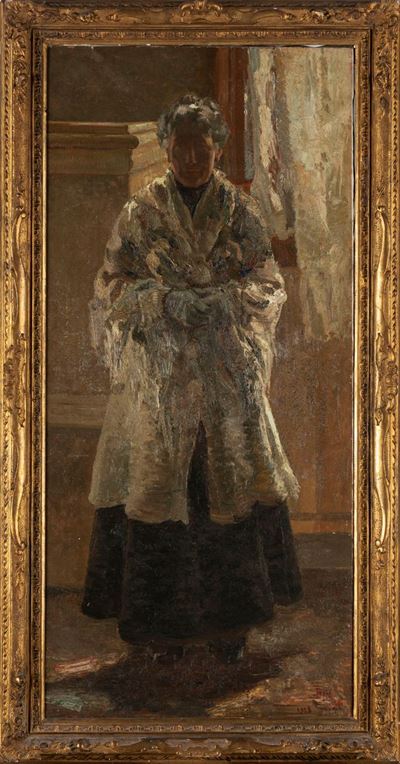 Mamma, olio su tela, 1923, cm 110 x 51