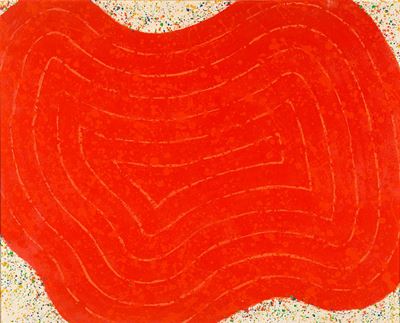 Il nuovo campo magnetico spirituale - 15, acrilico su tela, cm 80x100