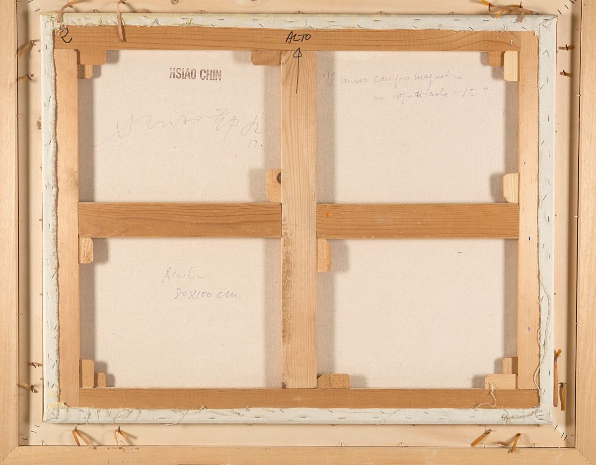 Hsiao Chin - Il nuovo campo magnetico spirituale - 15, acrilico su tela, cm 80x100