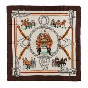 Equipages Silk Twill scarf