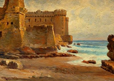 Castello di Palo - olio su tela