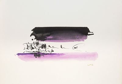 Senza titolo (1958), gouache su carta