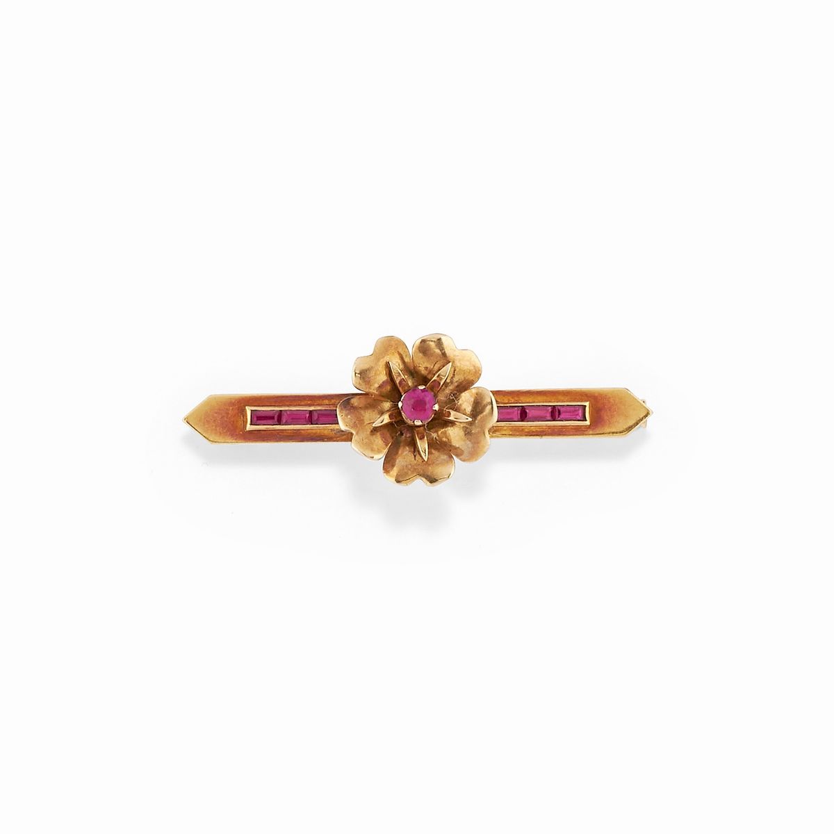 Demi Parure con Rubini e Diamanti, 1950 Circa