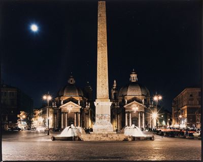 Roma, Piazza del Popolo, stampa a contatto