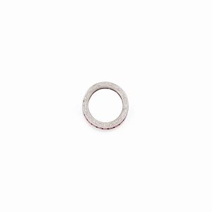 A 18K white gold and ruby eternity ring, with Fasano Torino box