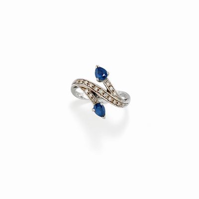 Anello con Zaffiri e Diamanti