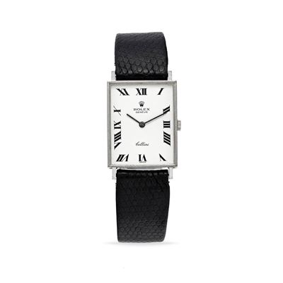 Orologio Cellini 3834, anni '60, oro bianco 18k, movimento manuale