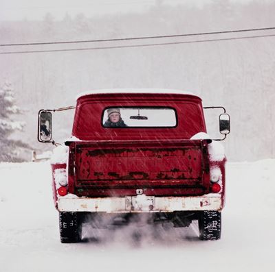 Emie In The Truck, C-print vintage su alluminio