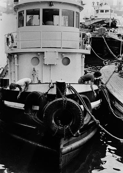 Savona, porto - Stampa vintage alla gelatina ai sali d'argento