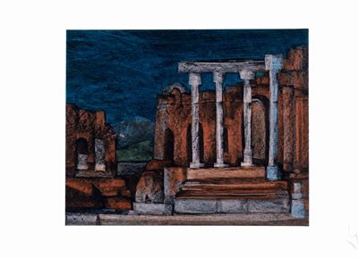 Mirko, Rovine - pastelli cerosi su carta