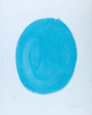 Fontana Lucio - Woman in the blue round