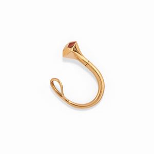 A 18K rosè gold keychain