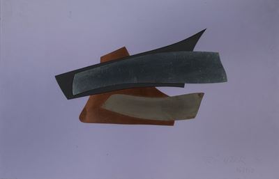 Senza Titolo (1970), tecnica mista su plexiglass