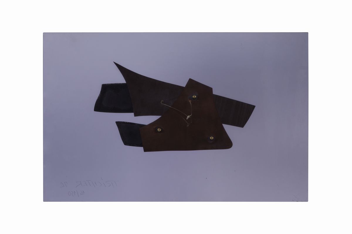 Hans Richter - Senza Titolo (1970), tecnica mista su plexiglass