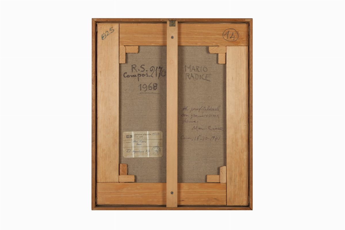 Mario Radice - Composizione R.S. 2168, olio su tela, 1968