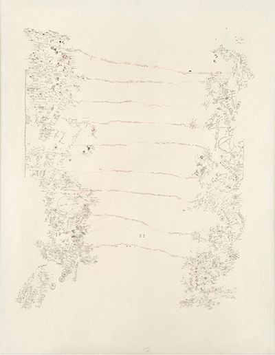 Rosa dialettica, china su tela, 1988
